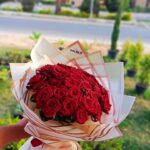 بوكيه احمر جوري