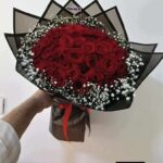 جوري احمر وبيبي فلاور