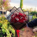 جوري احمر وبيبي فلاور