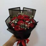 بوكيه ورد طبيعي